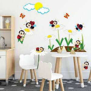 INSPIO-Autocolant textil - Autocolante pentru perete - Gărgărițe