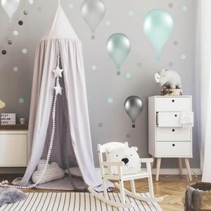 INSPIO-Autocolant textil - Autocolant perete - Baloane autocolante în stil norvegian, în culoarea mentei