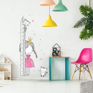 INSPIO-Autocolant textil - Metru INSPIO pentru perete - Prințesă cu pisică
