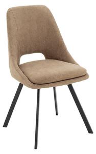 Scaun Initiate boucle material textil maro - picior negru