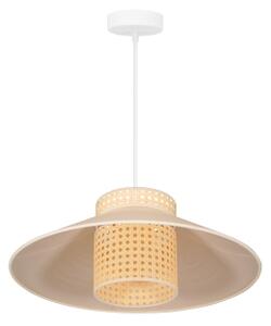 Lustră pe cablu RIO Duolla RATTAN 1xE27/15W/230V d. 45 cm bej/ratan
