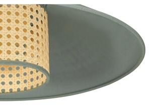 Lustră pe cablu RIO Duolla RATTAN 1xE27/15W/230V d. 45 cm verde/ratan