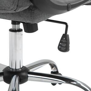 Scaun ergonomic birou, 62x62x110-119cm, gri Vinsetto | Aosom RO