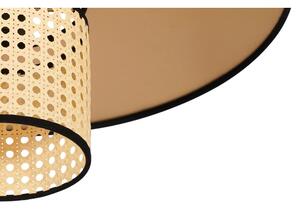 Lustră aplicată TOKYO Duolla RATTAN 1xE27/15W/230V d. 50 cm auriu/ratan