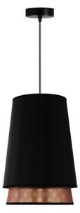 Lustră pe cablu BELL Duolla SHINY 1xE27/15W/230V d. 25 cm negru/cupru