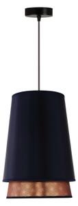 Lustră pe cablu BELL Duolla SHINY 1xE27/15W/230V d. 25 cm albastru/cupru