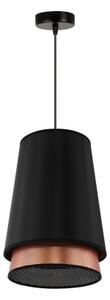 Lustră pe cablu BELL Duolla SHINY 1xE27/15W/230V d. 25 cm negru/cupru