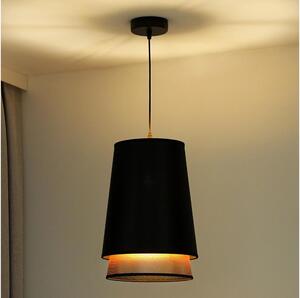 Lustră pe cablu BELL Duolla SHINY 1xE27/15W/230V d. 25 cm negru/cupru