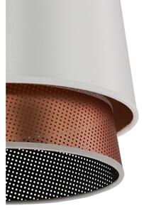 Lustră pe cablu BELL Duolla SHINY 1xE27/15W/230V d. 25 cm alb/cupru