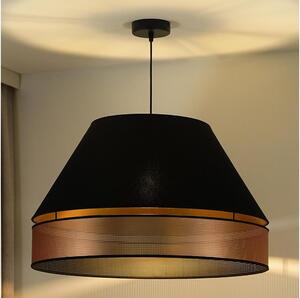 Lustră pe cablu COPPER Duolla SHINY 1xE27/15W/230V d. 60 cm negru/cupru