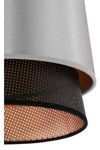Lustră pe cablu BELL Duolla SHINY 1xE27/15W/230V d. 25 cm argintiu/negru