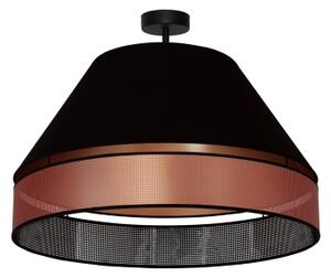 Lustră aplicată COPPER Duolla SHINY 1xE27/15W/230V d. 60 cm negru/cupru
