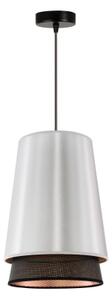 Lustră pe cablu BELL Duolla SHINY 1xE27/15W/230V d. 25 cm argintiu/negru