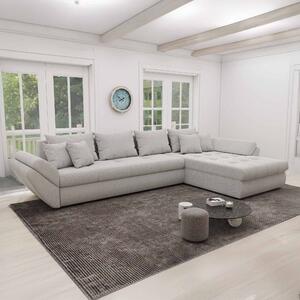 Colțar extensibil dumonde cu ladă de depozitare si sezut confortabil din spuma high-density, Loana XL Vibe Bej 03 II 335x185 cm
