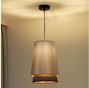 Lustră pe cablu BELL Duolla SHINY 1xE27/15W/230V d. 25 cm argintiu/negru