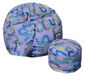 Set Fotoliu Matusalem cu Otoman (suport picioare), Material Textil - Serenity