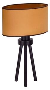 Lampă de masă OVAL Duolla VEGAN 1xE27/15W/230V d. 30 cm maro