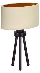 Lampă de masă OVAL Duolla VEGAN 1xE27/15W/230V d. 30 cm crem