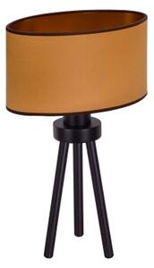 Lampă de masă OVAL Duolla VEGAN 1xE27/15W/230V d. 30 cm maro