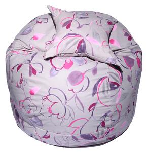 Set Fotoliu Matusalem cu Perna, Material Textil - Flower Buds