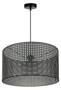 Lustră pe cablu ROLLER Duolla RATTAN 1xE27/15W/230V d. 45 cm negru