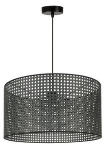 Lustră pe cablu ROLLER Duolla RATTAN 1xE27/15W/230V d. 45 cm negru