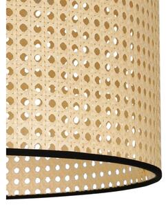 Lustră aplicată ROLLER Duolla RATTAN 1xE27/15W/230V d. 45 cm bej/negru