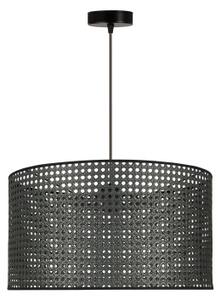 Lustră pe cablu ROLLER Duolla RATTAN 1xE27/15W/230V d. 45 cm negru