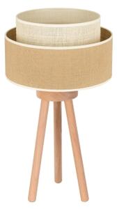 Lampă de masă YUTE Duolla BOHO 1xE27/15W/230V d. 25 cm maro/crem