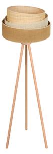 Lampadar YUTE Duolla TRIO 1xE27/15W/230V d. 45 cm maro/gri/bej