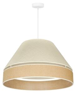 Lustră pe cablu YUTE Duolla AVIGNON 1xE27/15W/230V d. 60 cm gri/maro