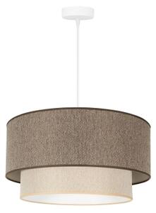 Duolla- Lustră pe cablu BOHO ECO RECYCLING 1xE27/15W/230V d. 45 cm maro/crem