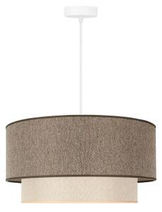 Duolla- Lustră pe cablu BOHO ECO RECYCLING 1xE27/15W/230V d. 45 cm maro/crem