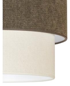 Lustră pe cablu Duolla CORDUROY 1xE27/15W/230V d. 40 cm maro/crem