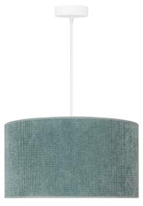 Lustră pe cablu Duolla CORDUROY 1xE27/15W/230V d. 40 cm albastru deschis