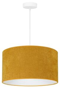 Lustră pe cablu Duolla CORDUROY 1xE27/15W/230V d. 40 cm galben