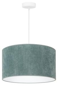 Lustră pe cablu Duolla CORDUROY 1xE27/15W/230V d. 40 cm albastru deschis