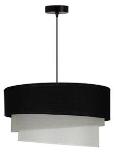 Lustră pe cablu Duolla TRIO 1xE27/15W/230V d. 45 cm negru/gri/alb