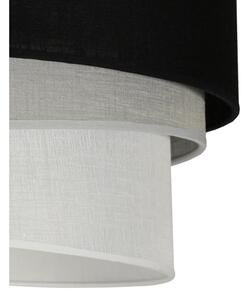 Lustră pe cablu Duolla TRIO 1xE27/15W/230V d. 45 cm negru/gri/alb