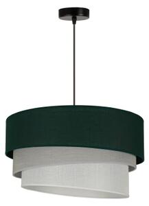 Lustră pe cablu Duolla TRIO 1xE27/15W/230V d. 45 cm verde/gri/alb