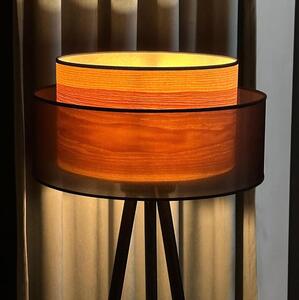 Lampadar WOOD Duolla BOHO 1xE27/15W/230V d. 45 cm negru/bej