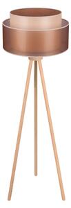 Lampadar WOOD Duolla BOHO 1xE27/15W/230V d. 45 cm cupru/maro/bej