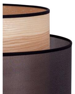 Lampadar WOOD Duolla BOHO 1xE27/15W/230V d. 45 cm negru/bej