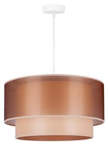 Lustră pe cablu WOOD Duolla BOHO 1xE27/15W/230V d. 45 cm cupru/bej