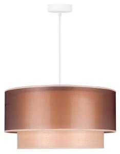 Lustră pe cablu WOOD Duolla BOHO 1xE27/15W/230V d. 45 cm cupru/bej