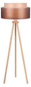 Lampadar WOOD Duolla BOHO 1xE27/15W/230V d. 45 cm cupru/maro/bej
