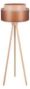 Lampadar WOOD Duolla BOHO 1xE27/15W/230V d. 45 cm cupru/maro/bej