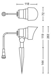 Philips GARDENLINK LED 6W 12V 4000K IP44 spot exterior