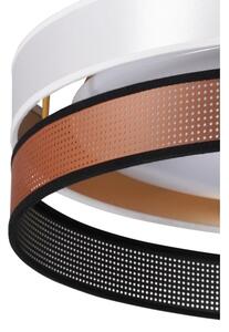 Duolla- Plafonieră LED ROLLER DUO SHINY LED/24W/230V d. 45 cm alb/cupru