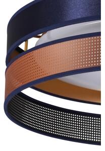 Duolla-Plafonieră LED ROLLER DUO SHINY LED/24W/230V d. 45 cm albastru/cupru